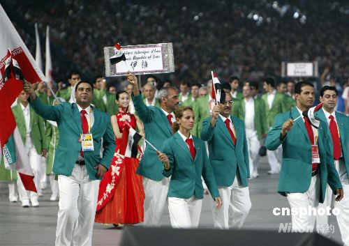 图:北京奥运会开幕式上的伊拉克代表团(2)