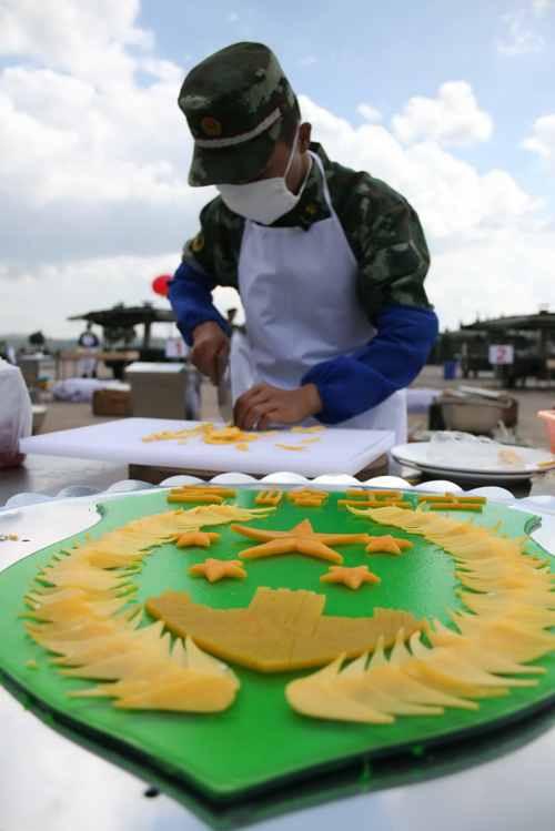 武警"火头军"大比武