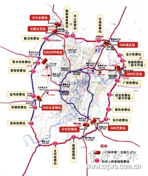 重庆外环线地图图片