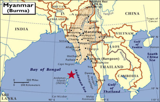 印度专家称中国已在缅甸可可群岛建军事基地