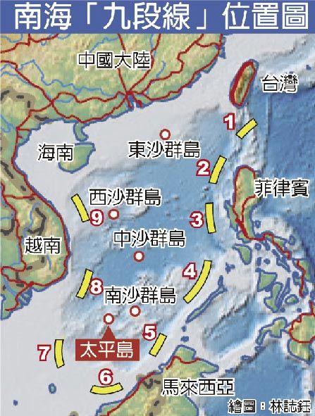 美前在台高官:台湾应放弃可笑的南海九段线主张