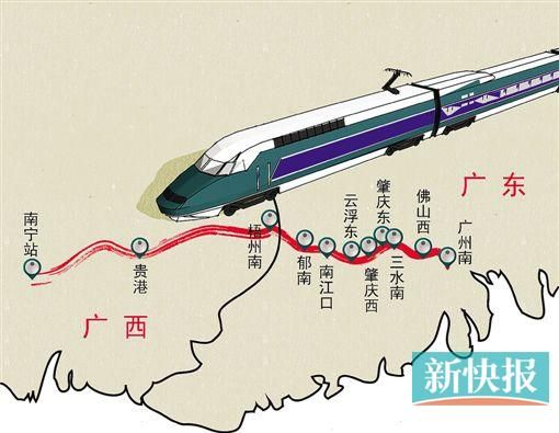 南广铁路广东段全线联调 将动车直达节省10小时