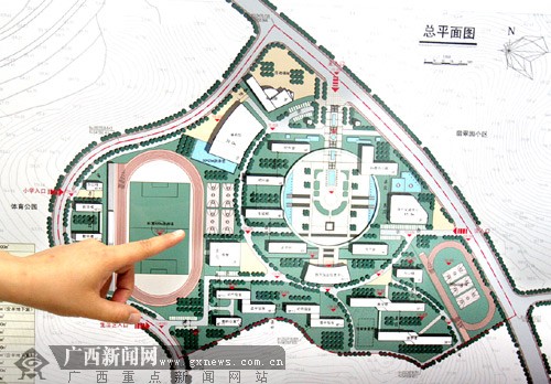 南宁三中国际学校总平面图.