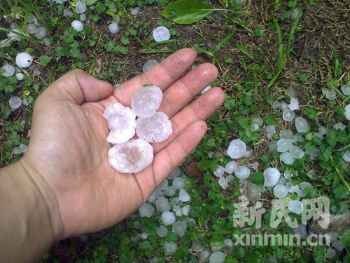 雨夹雪夹冰雹图片