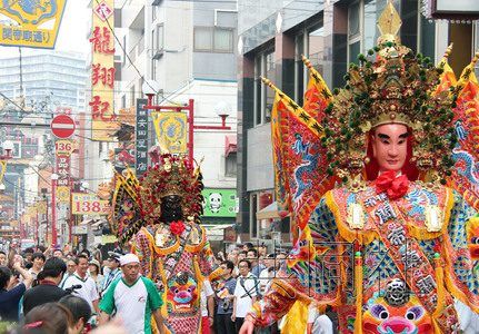 日本橫濱中華街慶關羽生辰 展中國傳統文化(圖)