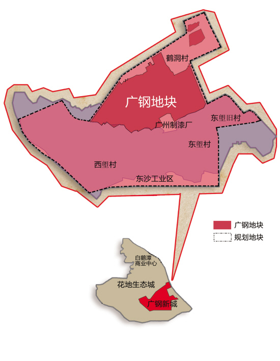 4公顷,即657万平方米(包括广钢集团白鹤洞地块168.1公顷,鹤