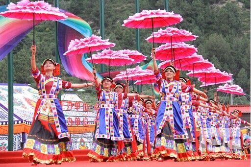 省文化厅,省旅游局,省体育局相关领导,以及甘南州委书记魏建荣,州人大