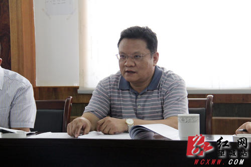 长沙市望城区委常委,纪委书记尹英龙强调,望城区国土资源局要从严抓好