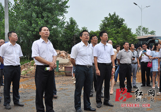 郴州市规范农村建房乡镇长考察团到桂阳县考察
