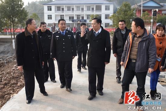 张家界市副市长胡志文到桑植县调研公安工作