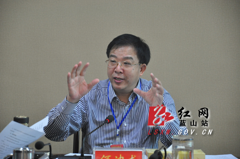 蓝山县委书记何冲龙主持召开县委常委会议