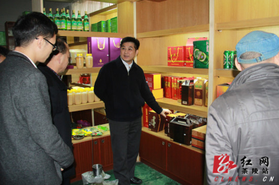 茶陵县委副书记付访华视察电子商务工作开展情况