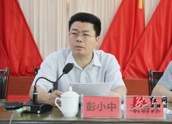 县人大常委会主任谭红日讲话6月17日,茶陵县"一府两院"专项工作迎接