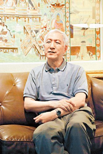 耿志远在中缅友协接受专访.