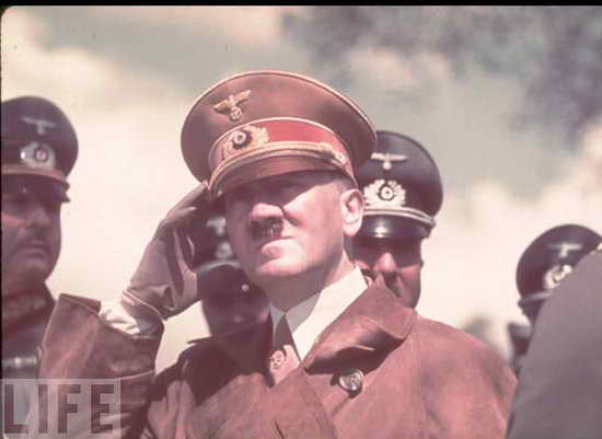 希特勒霸气图片 军装图片