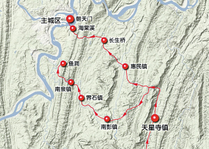 夔州大道全线图图片