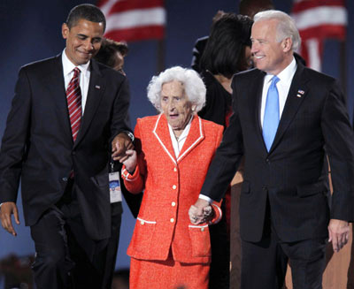 美国副总统拜登母亲去世 奥巴马可能出席葬礼