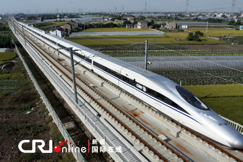 沪杭高铁今通车 极速355公里沪杭直达仅40多分钟(高清组图)