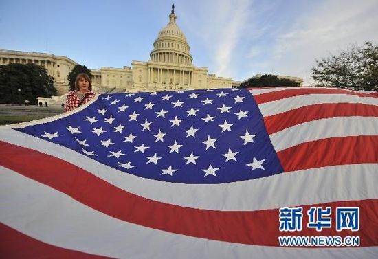 11月2日,在美國首都華盛頓拍攝的國會山.新華社記者張軍攝