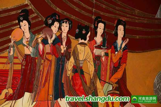 西安大明宫国家遗址公园丹凤门内壁画赏析