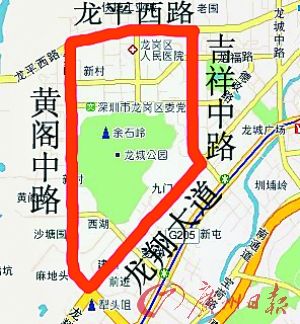 深圳限行地图 龙岗图片