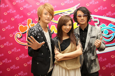 飞儿乐队(从左至右:阿沁,阿飞,陈建宁)