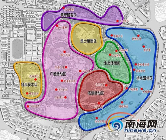 翻拍)海口市金牛岭公园修建规划整体效果图(南海网记者杨隽莹翻拍)金