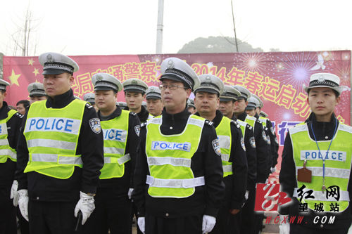 长沙望城区交警大队吹响春运"集结号"
