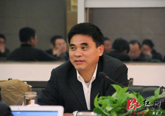 省委政策研究室副主任,省全面小康办副主任张伟达肯定龙山扶贫开发