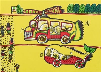 孩子用画笔描绘梦想童画中国梦昨日首发