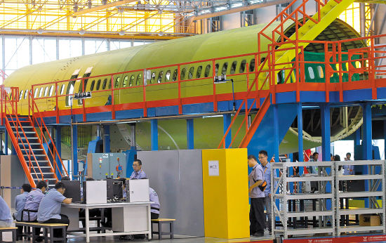 首架国产大飞机开始总装