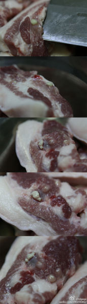 猪头肉上面的淋巴图图片