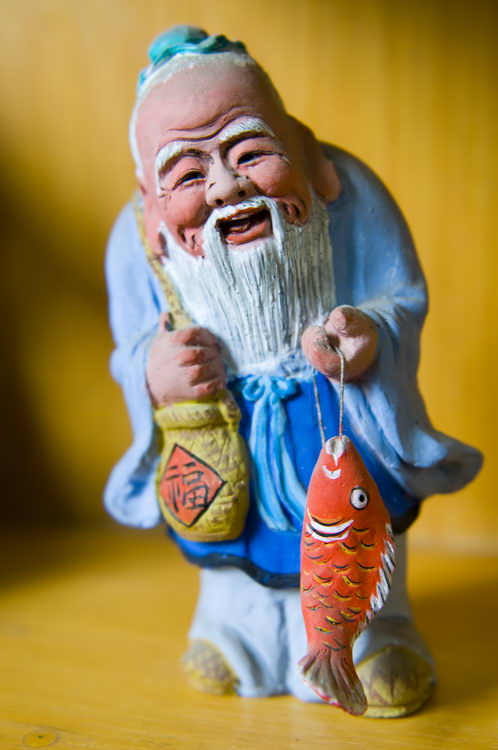 图文:柳成荫代表作《渔翁》
