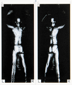 两大机场17日开始使用毫米波全身扫描成像系统检查乘客有没有藏匿武器