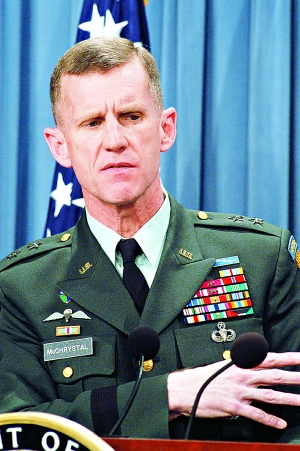 提名斯坦利·麦克利斯特尔将军为驻阿富汗美军最高指挥官,接替戴维