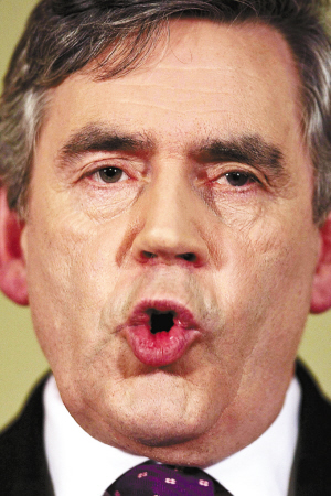 工党选举中惨败 布朗仍拒辞职