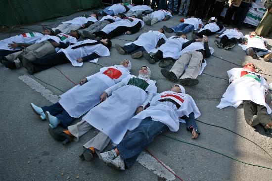 图文巴勒斯坦儿童抗议以色列封锁加沙2