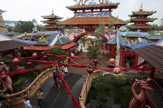 2008年2月20日拍摄的印度尼西亚首都雅加达以南30公里处的中国城一角