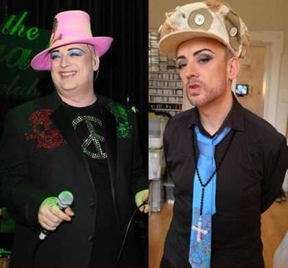 英国《文化俱乐部》(culture club)前主唱乔治男孩(boy george),中年