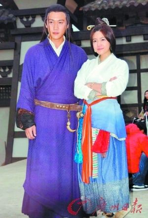 陆毅(左)和陈妍希