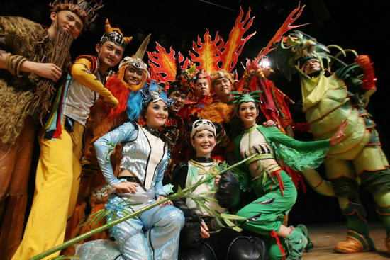 福娃欢笑绽放全场小剧场演出大精彩图