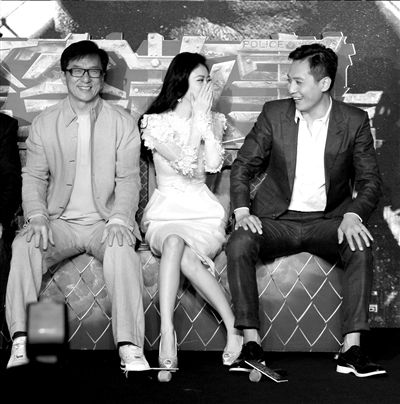 成龙,景甜和刘烨.图/cfp