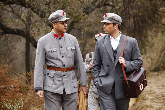 真实故事改编的"红色情感励志"大剧《历史永远铭记》日前正在陕西热拍