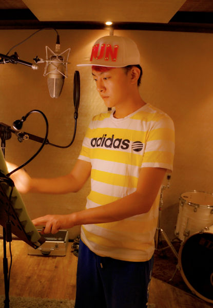 张浩然录制新歌