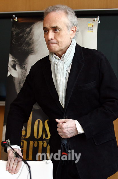 男高音卡雷拉斯首尔开唱 将翻唱韩国名曲(组图)