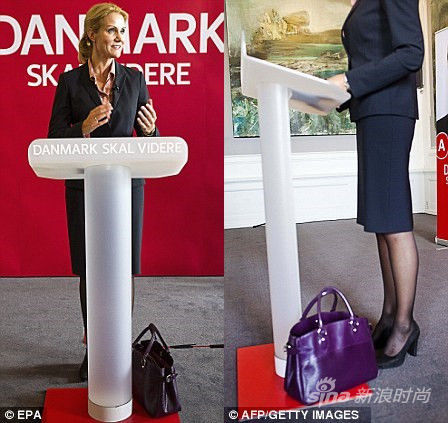 丹麦女首相施密特掉鞋图片