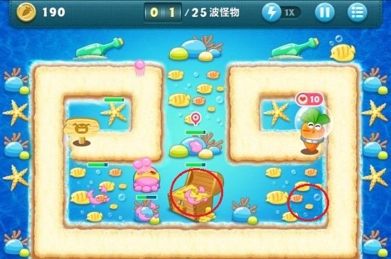 保卫萝卜深海第910关金萝卜攻略