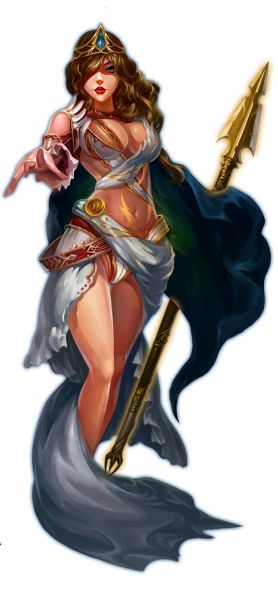 神与神的交锋《万神殿传奇》女神原画_ios游戏频道_97973手游网