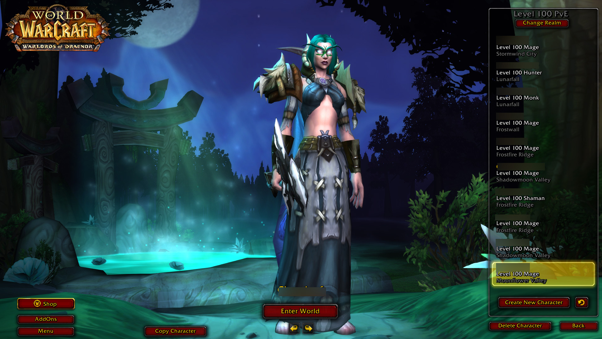 黑暗之门 魔兽6.0登录界面