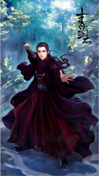 而成为"血公子"的鬼厉,则一身暗红色长衣,手拿麦(烧)克(火)风(棍),神